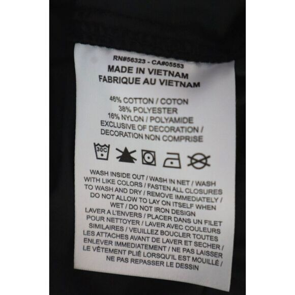 Jordan HF9462-010 Women's Sz Small Black Chicago 2-Way Front Zip Skirt - Picture 6 of 12